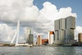 Rotterdam city skyline in The Netherlands Royalty Free Stock Photo