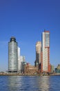 Hotel New York, Montevideo tower and world Port at Kop van Zuid, Rotterdam, Netherlands