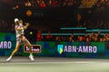 ROTTERDAM, 19 February 2023 - Krajicek, final double tennis player serving for the championship at ABN AMRO Open 2023