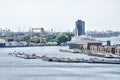 Rotterdam harbour and river Royalty Free Stock Photo