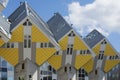 Rotterdam, Holland / Netherlands - April 26 2019: apartments and offices inside the cubic houses of Rotterdam, metropolitan city b