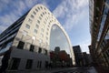 Rotterdam Markethall modern architecture curved markhal marketplace futuristic perspective Royalty Free Stock Photo