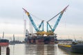 Saipem 7000, third largest in the world semi-submersible crane vessel