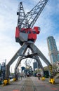 Large crane in maritime museum, Rotterdam