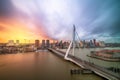 Rotterdam, Netherlands City Skyline Royalty Free Stock Photo