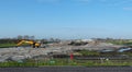 A16 highway construction in the Netherlands Royalty Free Stock Photo