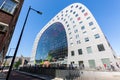 Rotterdam, Netherlands - May, 2018: Famous Markethall in Rotterdam, South Holland, Netherlands against blue sky Royalty Free Stock Photo