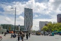 Rotterdam, Netherlands - May 9, 2015: People around Blaak Station in Rotterdam