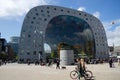 Rotterdam, Netherlands - May 9, 2015: People visit Markthal in Rotterdam.