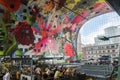 Rotterdam, Netherlands - May 9, 2015: Retail Shop in Markthal (Market hall) a new icon in Rotterdam.