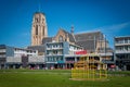 Rotterdam Grotemarkt square and Laurenskerk Rotterdam church