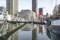 Rotterdam pedestrian pontoon bridge