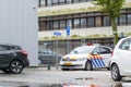 Rotterdam, Netherlands, October 4 2019: Dutch police car parked