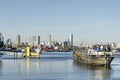 Rotterdam river and skyline