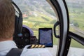 Helicopter pilot navigation chart tablet