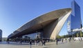 View on Rotterdam Centraal railway station and stationsplein