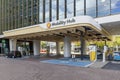 Rotterdam, Netherlands - 08-21-2024: Shell mobility hub in Rotterdam, charging station for Electric vehicles and shared mobilty Royalty Free Stock Photo