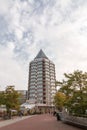 The Blaaktoren building nicknamed The Pencil in Rotterdam, the Netherlands