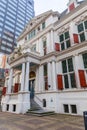 Exterior view of Het Schilandshuis, one of the oldest buildings in Rotterdam Royalty Free Stock Photo