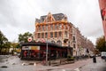 Street view and generic architecture from downtown Rotterdam, the Netherlands Royalty Free Stock Photo