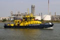 Rotterdam Port autorithy RPA11 patrol ship heading to the Botlek bridge