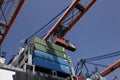 Rotterdam Port ship-to-shore crane Royalty Free Stock Photo