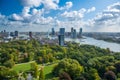 Rotterdam skyline with Erasmus bridge Royalty Free Stock Photo