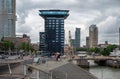 Rotterdam, South Holland, The Netherlands - The Inntel hotel at the banks of the river Maas