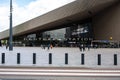 Rotterdam, South Holland, The Netherlands - Square and building of the central railway station