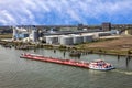 Rotterdam, Tanker port terminal and cargo ship