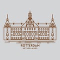 rotterdam. Vector illustration decorative design Royalty Free Stock Photo