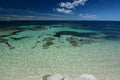Blue water at Henrietta Rocks. Rottnest Island. Western Australia. Australia