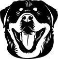 Rottweiler - Funny Dog, Vector File, Stencil for Tshirt