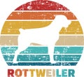 Rottweiler vintage retro