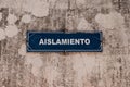 Rotulo de aislamiento Stock Royalty Free Stock Photo