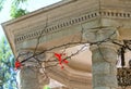 Rotunda with columns strung with acacia thorns Royalty Free Stock Photo