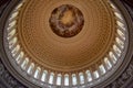 Rotunda Dome inside the United States Capitol Building in Washington, D.C Royalty Free Stock Photo