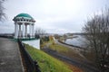 rotunda on the embankment in Yaroslavl Royalty Free Stock Photo