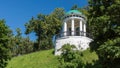 Rotunda on Kotoroslnaya embankment in Yaroslavl. Golden Ring Russia. Royalty Free Stock Photo