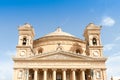 The Rotunda of Mosta is a Roman Catholic church in Mosta, Malta Royalty Free Stock Photo