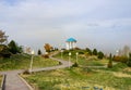 Rotunda in the park. Almaty Royalty Free Stock Photo