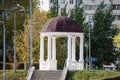 rotunda pavilion on the Kolomenskaya Naberezhnaya in Moscow