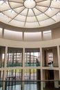 Rotunda of Pinakothek der Moderne, Munich, Germany: architectural detail