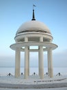 Rotunda on quay Petrozavodsk Royalty Free Stock Photo