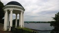 Rotunda on quay of Yaroslavl on the river Volga