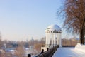 Rotunda on river Volga quay in Yaroslavl