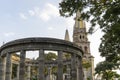 The Rotunda Rotonda de los Jaliscienses Ilustres in Hidalgo street. It honors the memory Royalty Free Stock Photo