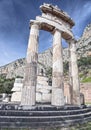 Rotunda of temple of Athena in Delphi