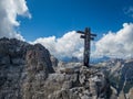 Rotwand via ferrata near Sexten in the Dolomites