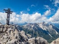 Rotwand via ferrata near Sexten in the Dolomites